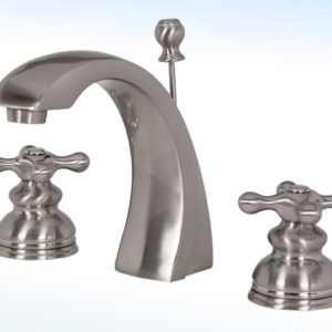 MEZCLADORA PARA LAVABO DE 8” A 12” CON DESAGÜE AUTOMÁTICO