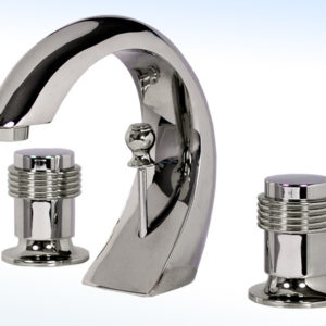 MEZCLADORA PARA LAVABO DE 8” A 12” CON DESAGÜE AUTOMÁTICO