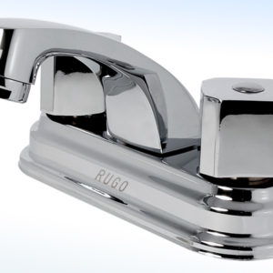 MEZCLADORA PARA LAVABO 4” CIERRE DE 90°