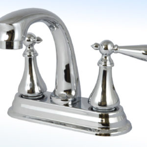 MEZCLADORA PARA LAVABO 4” CIERRE DE 90°