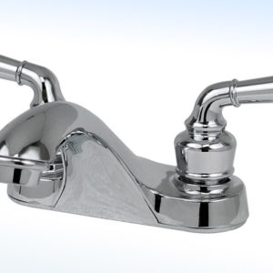 MEZCLADORA PARA LAVABO 4” CIERRE DE 90°