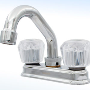 MEZCLADORA PARA LAVABO 4” CIERRE DE COMPRESIÓN