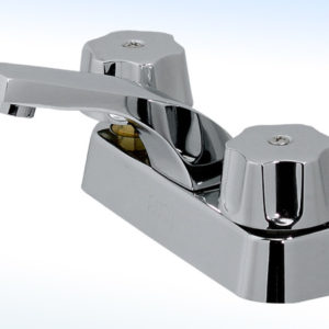 MEZCLADORA PARA LAVABO 4” CIERRE DE COMPRESIÓN