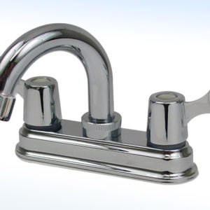 MEZCLADORA PARA LAVABO 4” CIERRE DE 90°