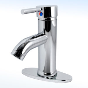 MEZCLADORA MONOMANDO PARA LAVABO CON CHAPETÓN