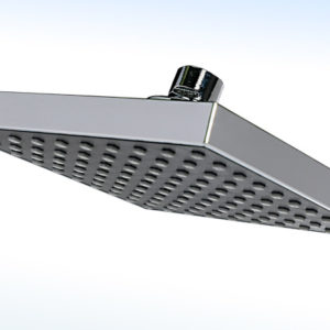 REGADERA CUADRADA DE 6” X 6” SIN BRAZO