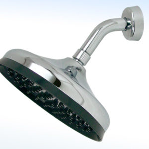 REGADERA REDONDA DE 8”Ø CON BRAZO Y CHAPETÓN