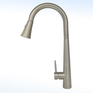 MEZCLADORA MONOMANDO PARA FREGADERO CON PICO RETRÁCTIL