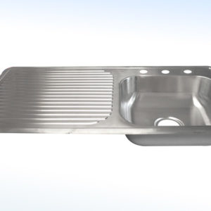 TARJA CON ESCURIDERO IZQUIERDO 100 X 50 cms PROFUNDIDAD 15cms CONTRA 4”Ø