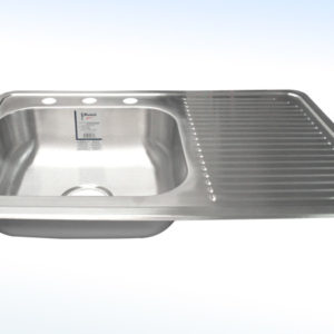 TARJA CON ESCURIDERO DERECHO 80 X 52 cms PROFUNDIDAD 15cms CONTRA 4”Ø