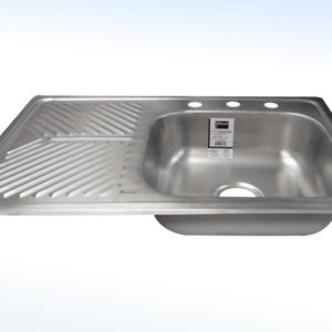 TARJA CON ESCURIDERO IZQUIERDO 80 X 52 cms PROFUNDIDAD 15cms CONTRA 4”Ø