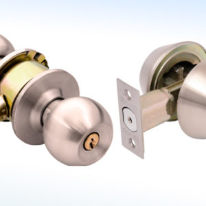 COMBO CERROJO C/DOBLE LLAVE Y CERRADURA TIPO ESFERA C/LLAVE